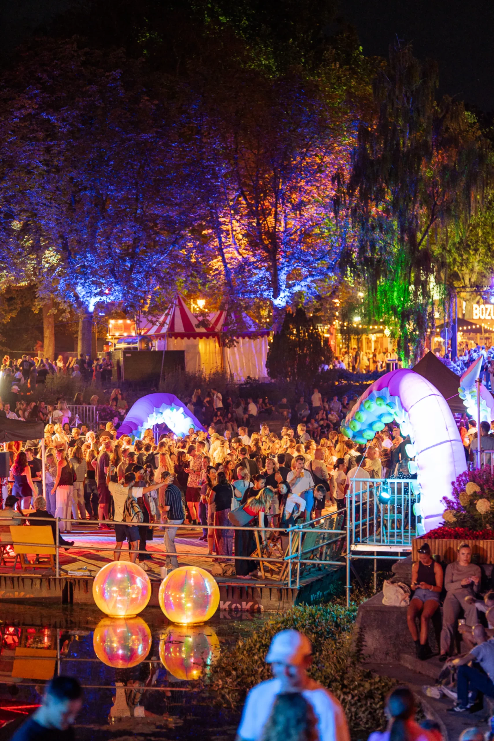 Festivalpubliek op Noorderzon