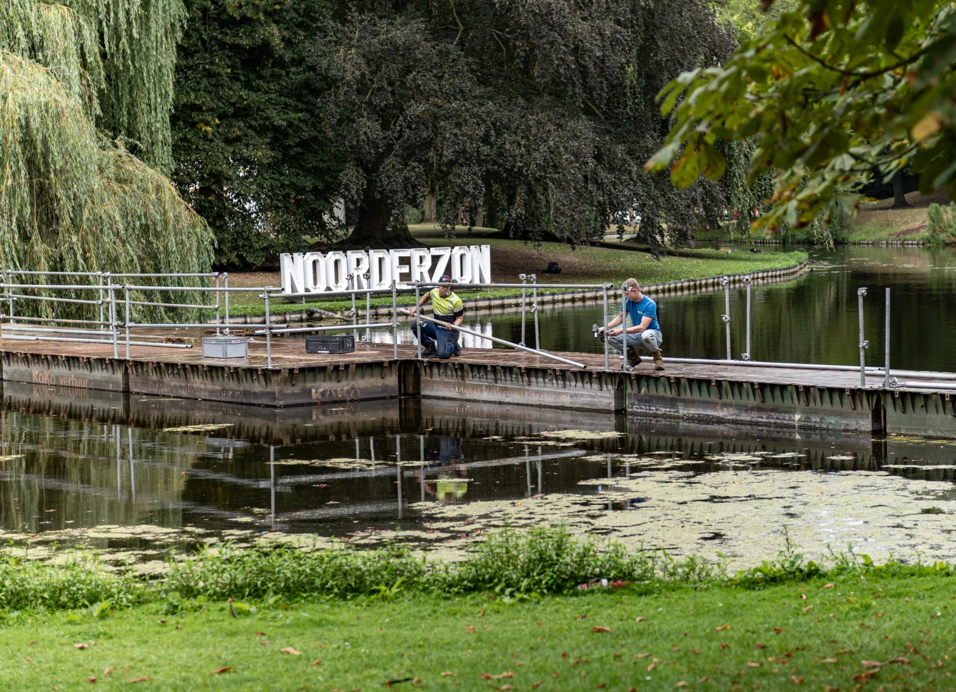 Opbouw van Noorderzon